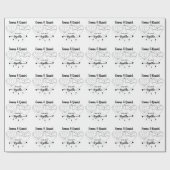 huwelijkse bruid en bruidegom script trouwdag cadeaupapier (Vlak)