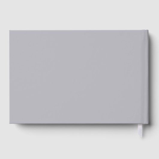 Huwelijkse Bruiloft met Herfstbloemen in een Sombe Gastenboek (Achterkant)