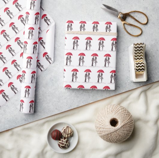 Huwelijkse bruiloft verjaardag inpakpapier (Crafts)