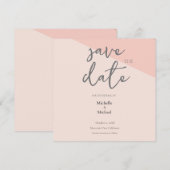 Huwelijkse Calligrafie Modern Save the Date (Voorkant / Achterkant)