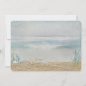 huwelijkse eed vernieuwing zeestrand RSVP Kaart (Achterkant)