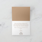 Huwelijkse Feest met Witte Pompoen in de Herfst Bedankkaart (Binnen)