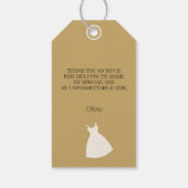 Huwelijkse Illustratie Sticker Cadeaulabel (Achterkant)