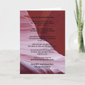 Huwelijkse Jubileum Apache Zegen Voel Geen Regen Kaart (Voorkant)