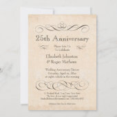 Huwelijkse Jubileum Diner Eet, Drink en wees Vroli Kaart (Achterkant)