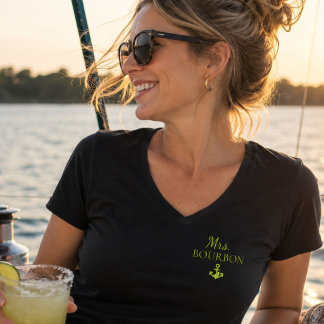 Huwelijkse Jubileum Zeiltocht Mrs. Bourbon T-shirt