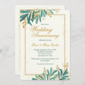 Huwelijkse Jubileumviering Kaart (Voorkant / Achterkant)