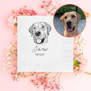 Huwelijkse Labrador Hond Persoonlijk Ik Doe Ook  Servet