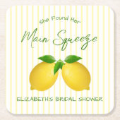 Huwelijkse Lemon Bruiloft Kartonnen Onderzetters (Voorkant)