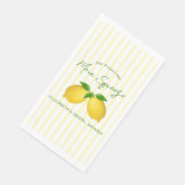 Huwelijkse Lemon Bruiloftsfeest Servet (Hoek)