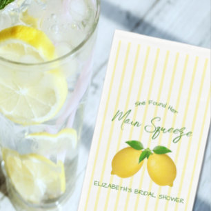 Huwelijkse Lemon Bruiloftsfeest Servet