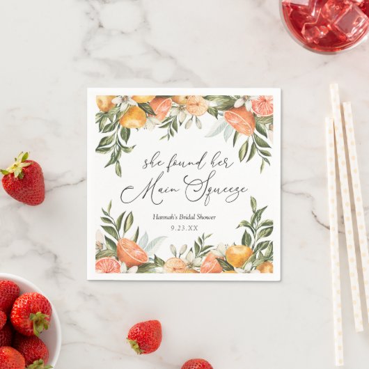 Huwelijkse Oranje Bruiloft Servetten (Insitu)