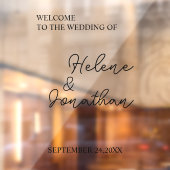 Huwelijkse spiegel sticker, Bruiloft, Feesten, Raamsticker (Vel 2)