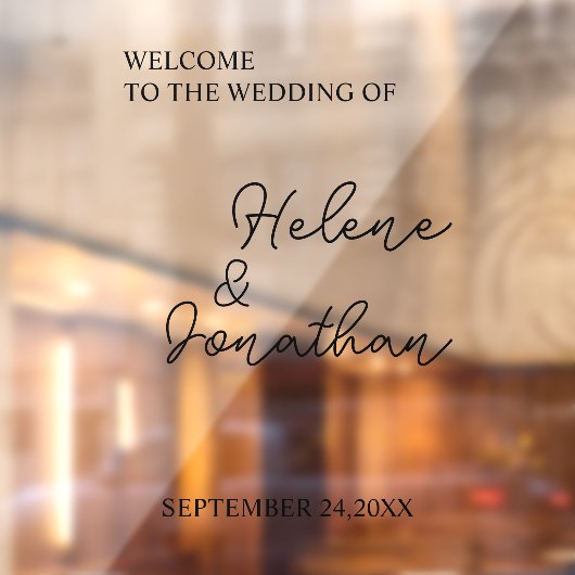 Huwelijkse spiegel sticker, Bruiloft, Feesten, Raamsticker (Vel 2)