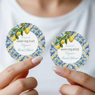 Huwelijkse Trouw Favoriet Citroen Hoofdattractie Ronde Sticker