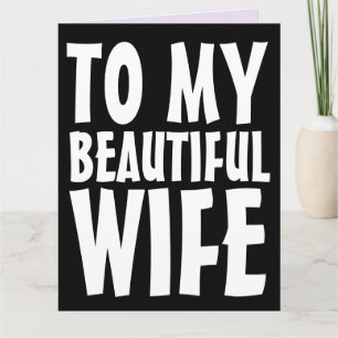 Huwelijkse Trouwdag Reuzenkaart Voor Echtgenote Kaart