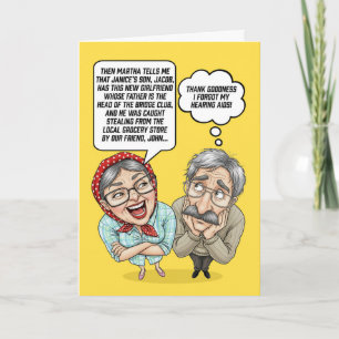 Huwelijkse Trouwdag Voor Oudere Koppel Humor Feestdagen Kaart
