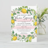 Huwelijkseizoen Citroen Thema Bruiloft Feest Kaart (Staand voorkant)