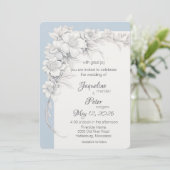 Huwelijkselegantie Flat Wedding Invitation Kaart (Staand voorkant)