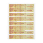 Huwelijksenvelop WrapAround Label Aziatisch Beïnvl Adreslabel Wikkel (Vel)