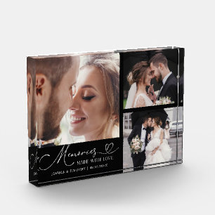 Huwelijkserinneringen Met Liefde Zwart Fotoblokken