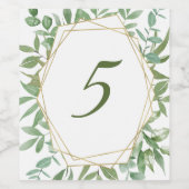 Huwelijksetiket met lijstnummer. wijn etiket (Enkel label)