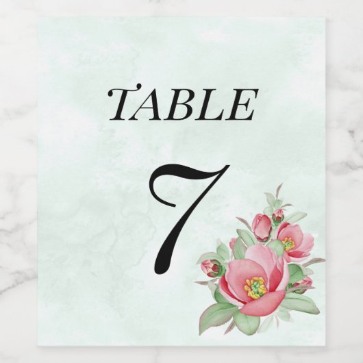 Huwelijksetiket voor het nummer van de wijntafel. wijn etiket (Enkel label)