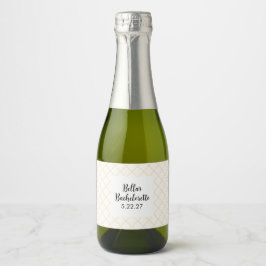 Huwelijksetiquetten voor mini-champagneflessen sparkling wijnetiket