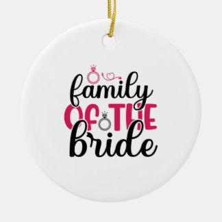 huwelijksfamilie van de bruid keramisch ornament