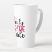 huwelijksfamilie van de bruid latte mok (Rechterhoek)