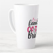 huwelijksfamilie van de bruid latte mok (Linkerhoek)