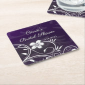 Huwelijksfeest aangepaste feestcoasters kartonnen onderzetters (Schuin)