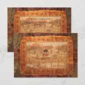 Huwelijksfeest Afrikaanse Safari RSVP-antwoordkaar RSVP Kaartje (Voorkant / Achterkant)