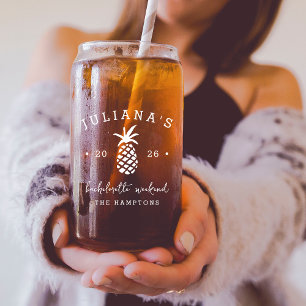 Huwelijksfeest Ananas   Persoonlijk Blikvorm Glas