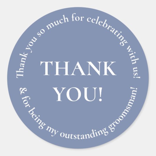 Huwelijksfeest Bedankt Trouw Favorieten Sticker (Voorkant)