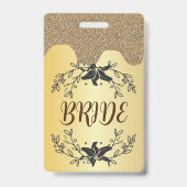 Huwelijksfeest bruid badge lint (Voorzijde)