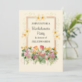 Huwelijksfeest Bruidsfeest Wilde Bloementuin Kaart (Staand voorkant)