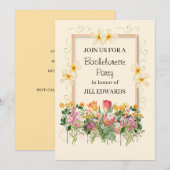 Huwelijksfeest Bruidsfeest Wilde Bloementuin Kaart (Voorkant / Achterkant)