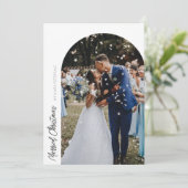 huwelijksfeest bruiloft bedankkaart (Staand voorkant)