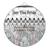 Huwelijksfeest Cadeau Kunstprint Dartbord (Voorkant)