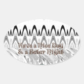 Huwelijksfeest Cadeau Kunstprint Ovale Sticker (Voorkant)