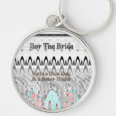 Huwelijksfeest Cadeau Kunstprint Sleutelhanger (Voorkant)