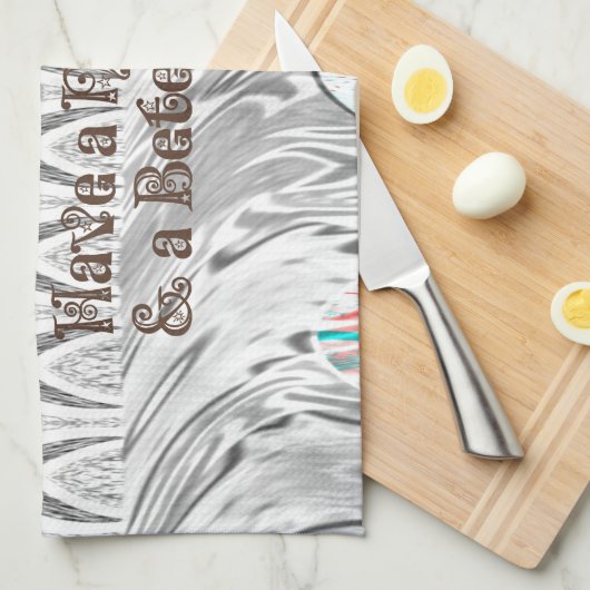 Huwelijksfeest Cadeau Kunstprint Theedoek (Quarter Fold)