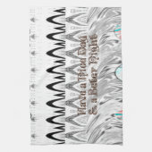 Huwelijksfeest Cadeau Kunstprint Theedoek (Verticaal)