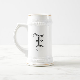 Huwelijksfeest Cadeau Monogram Eerste Letter Bierpul