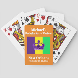 Huwelijksfeest cadeau New Orleans mannenreis Pokerkaarten