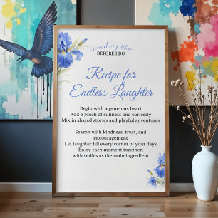 Huwelijksfeest Cadeau Recept voor Eindeloos Gelach Poster