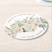 Huwelijksfeest cadeau voor meisjes op maat ronde kartonnen onderzetter (Gebogen)