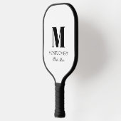 Huwelijksfeest Cadeaus Monogram Beste Man  Pickleball Paddle (Links)