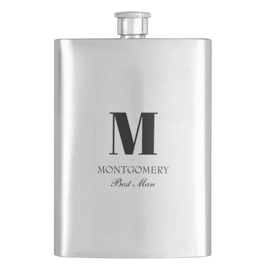 Huwelijksfeest Cadeaus Monogram Getuige Flacon (Voorkant)